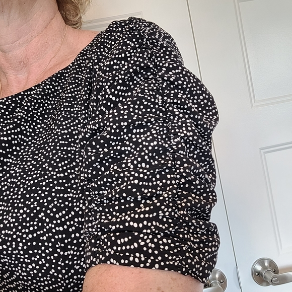 IMNYC Isaac Mizrahi mini polka dot fit & flare dress - Picture 7 of 11